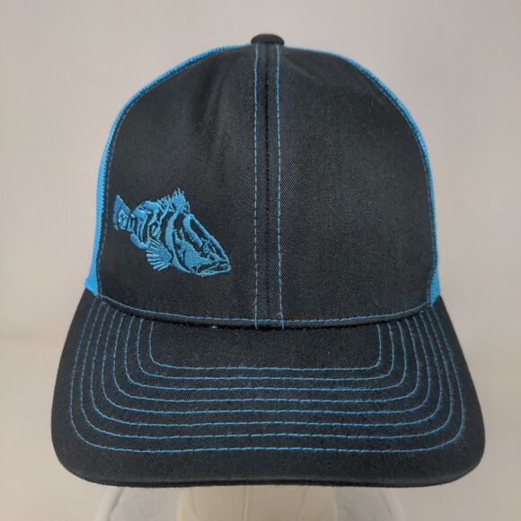 Pacific Snapback Mesh Back Trucker Hat Multi One Size Embroidered Fish - Picture 2 of 9
